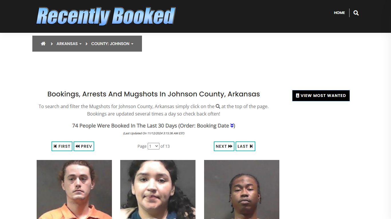 Bookings, Arrests and Mugshots in Johnson County, Arkansas