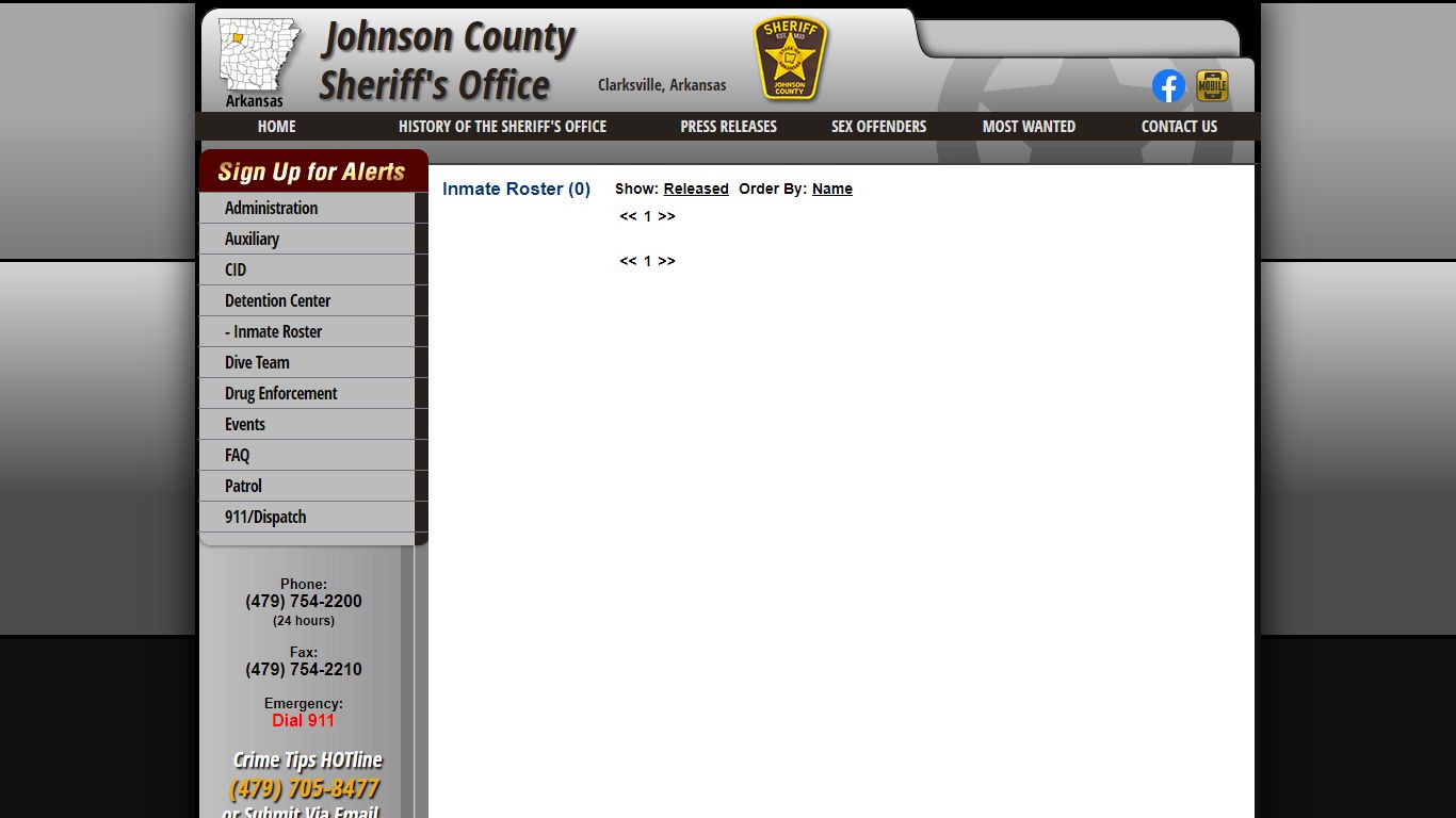 Inmate Roster - Current Inmates Booking Date Descending - Johnson ...